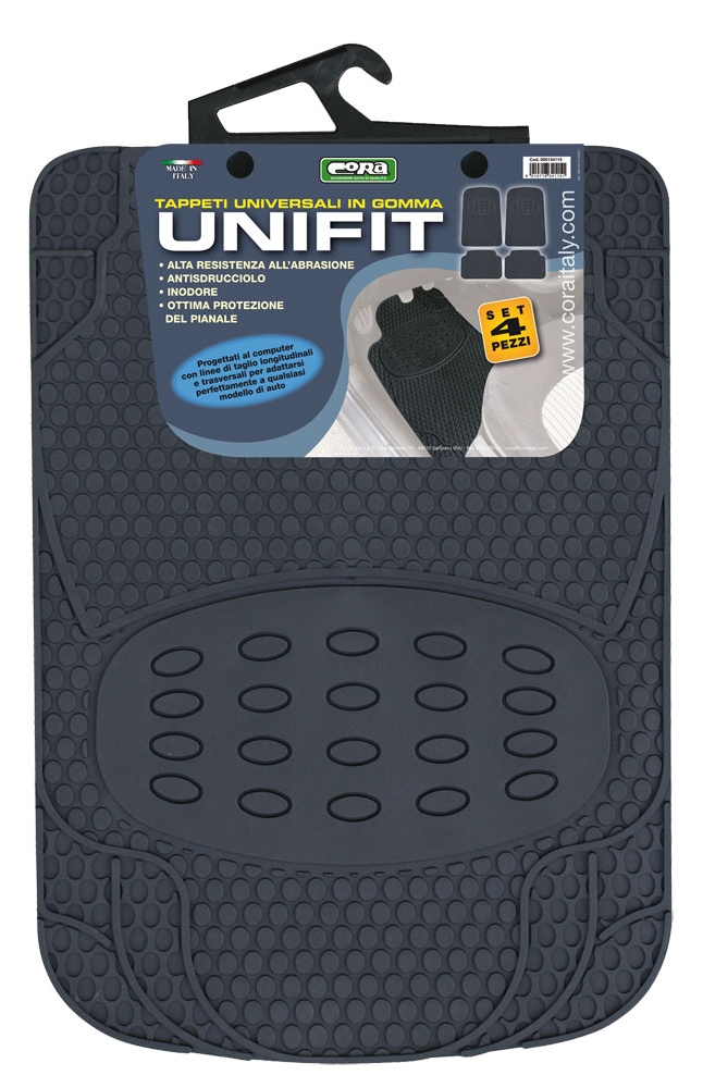 Carmat Tappetini Auto In Gomma Su Misura Per Ford Focus III (dal 2010) – Set Da 4 Pezzi, Colore Nero