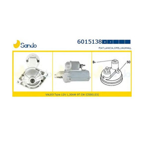 Motorino Avviamento 500/DOBLO'/PANDA/PUNTO/FIORINO/AGILA 1.3 MJT