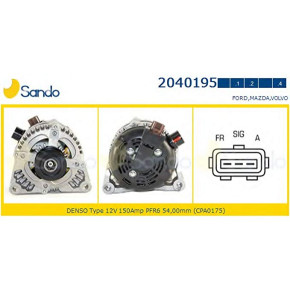 Alternatore Cmax Fiesta Focus Kuga Mazda 3 Volvo C30 S40 V50 1,/6 2,0 Tdci