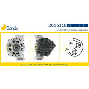 Alternatore Alfa Fiat Lancia Opel CON Motori 1,3 MJT