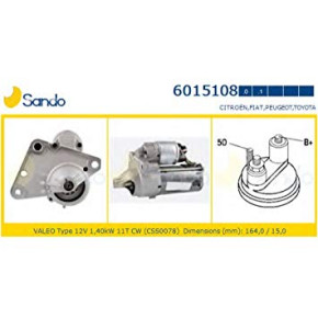 Motorino Avviamento Berlingo  C1 C2 C3 C4 Peugeot 1007 107 207 1,4 HDI