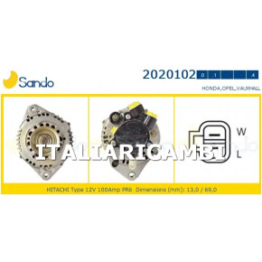 Alternatore Opel Astra G Combo Corsa C Meriva 1,7 Cdti