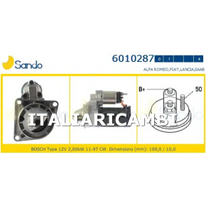 Motorino Avviamento Alfa 147 156 159 Marea Punto Stilo MOT.1,9 2,4 JTD