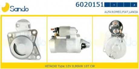 Motorino Avviamento Alfa Mito 500 Bravo G.PUNTO Idea Panda 1,2 1,4