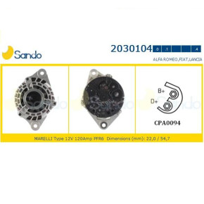 Alternatore Alfa Fiat Lancia  CON Motori 1,9 JTD 2,4 JTD