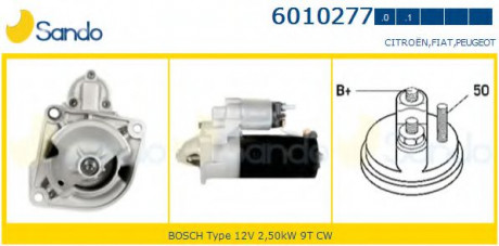 Motorino Avviamento Jumper Ducato Boxer Motori 2,3 DCI 2,8 Tdci