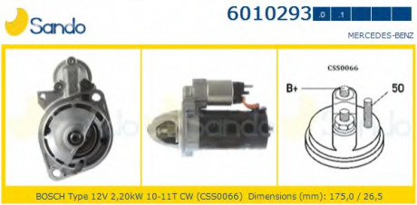 Motorino Avviamento Mercedes C/E 200 220 CDI Sprinter Viano Vito
