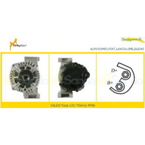 Alternatore Alfa Mito 500 DOBLO' Fiorino G.PUNTO 1,3MJT Astra Corsa 1,3 Cdti