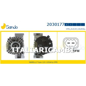 Alternatore Opel Agila Astra H Corsa C Meriva Suzuky Swift 1,3 Cdti